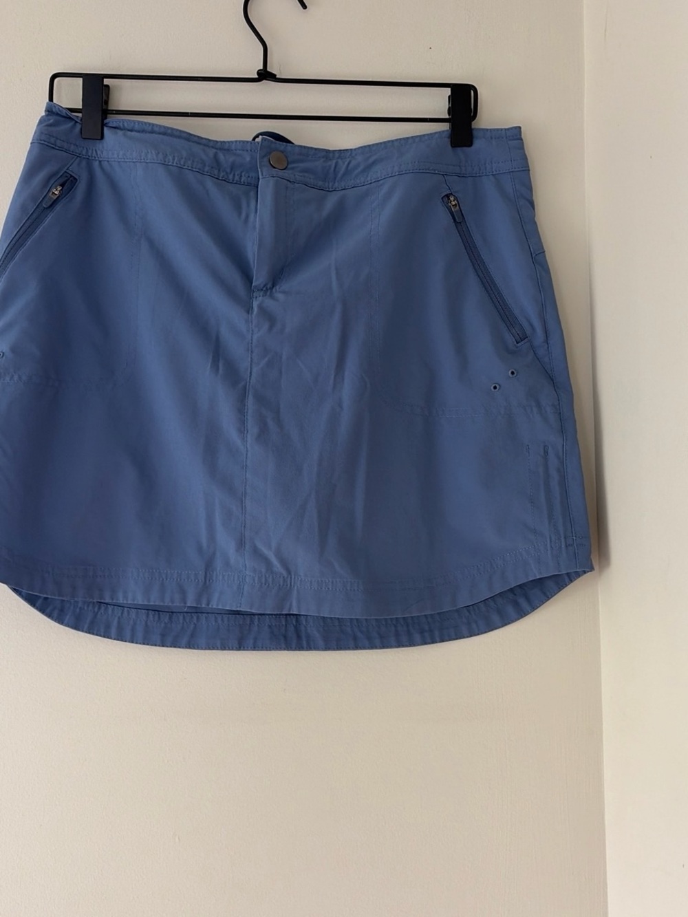 Title Nine Blue Athletic Skort with Internal Liner and Zip Pocket